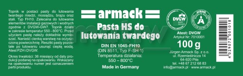 Pasta HS do lutowania twardego FH10 Armack 100g.jpg