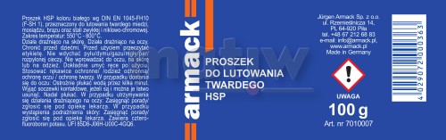 Topnik Armack HS pproszek do lutowania twardego 100g.jpg