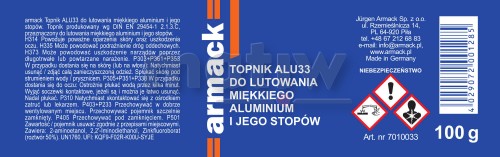 Topnik pasta Armack ALU33 do lutowania miękkiego aluminium 100g.jpg