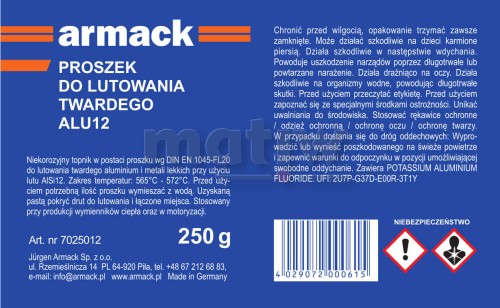 Topnik Armack ALU12 proszek do lutowania aluminium 250g.jpg