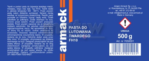 Pasta HS do lutowania twardego FH10 Armack 500g.jpg