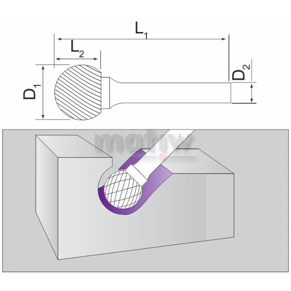 Frez pilnik trzpieniowy kulisty typ D 6 mm INOX FESTA.jpg