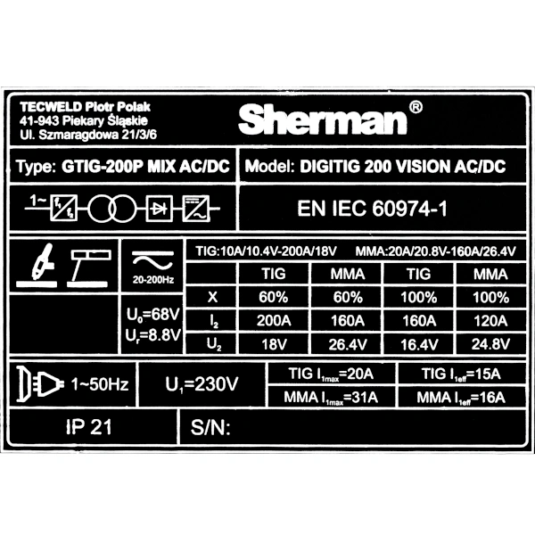 Spawarka Sherman TIG DIGITIG 200 VISION AC/DC.jpg