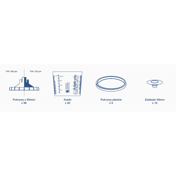 Pojemnik lakierniczy 200 ml z filtrem 125 µm INDASA Mixing System zestaw.png