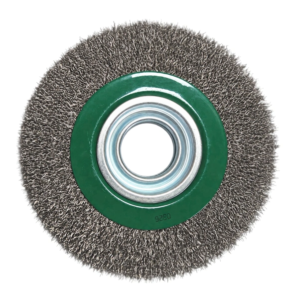 Szczotka druciana tarczowa 150x20 mm otwór 32 mm nierdzewna drut 0,3 mm.jpg