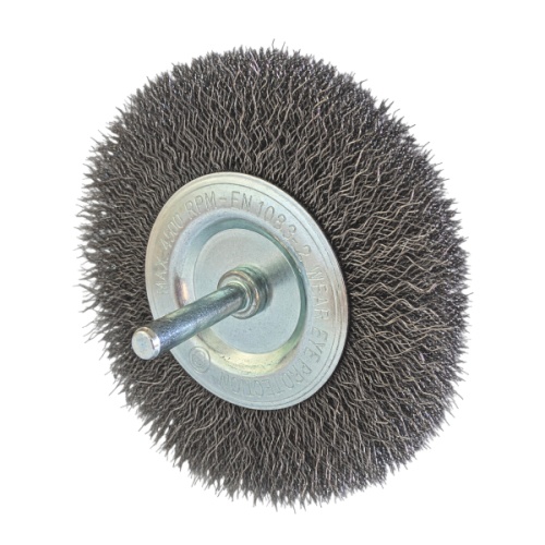 Szczotka druciana tarczowa 40 mm Osborn trzpieniowa stalowa 0,3 mm.jpg