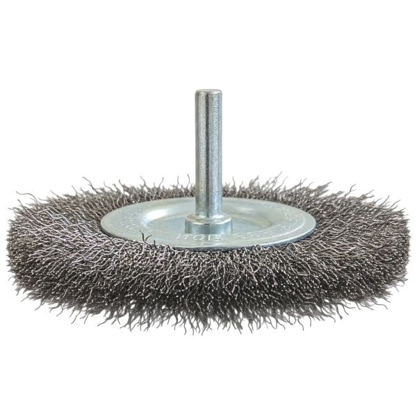 Szczotka druciana tarczowa 100 mm Osborn trzpieniowa stalowa 0,3 mm.jpg