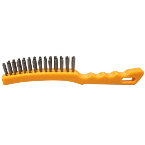Szczotka druciana ręczna 4-rzędowa nierdzewna uchwyt plastikowy 280 mm.jpg