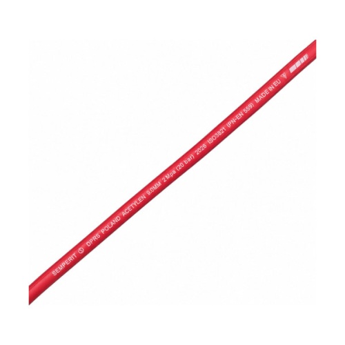 Wąż spawalniczy do acetylenu GAC 9,0 × 3,0 mm 1m