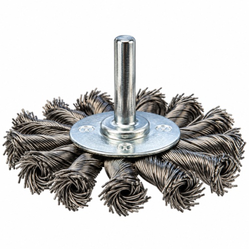 Szczotka tarczowa Osborn 75 mm trzpień 6 mm INOX drut splatany 0,50 mm.jpg