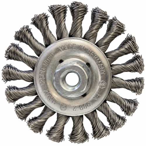 Szczotka tarczowa Osborn 125 mm M14 stalowa drut splatany 0,50 mm.jpg