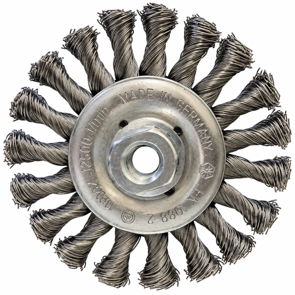 Szczotka tarczowa Osborn 125 mm M14 stalowa drut splatany 0,50 mm.jpg