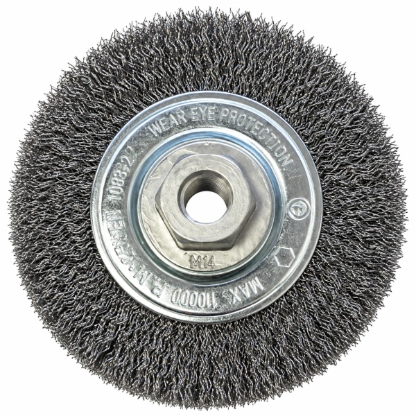 Szczotka tarczowa Osborn 115 mm M14 stalowa drut falisty 0,30 mm.jpg